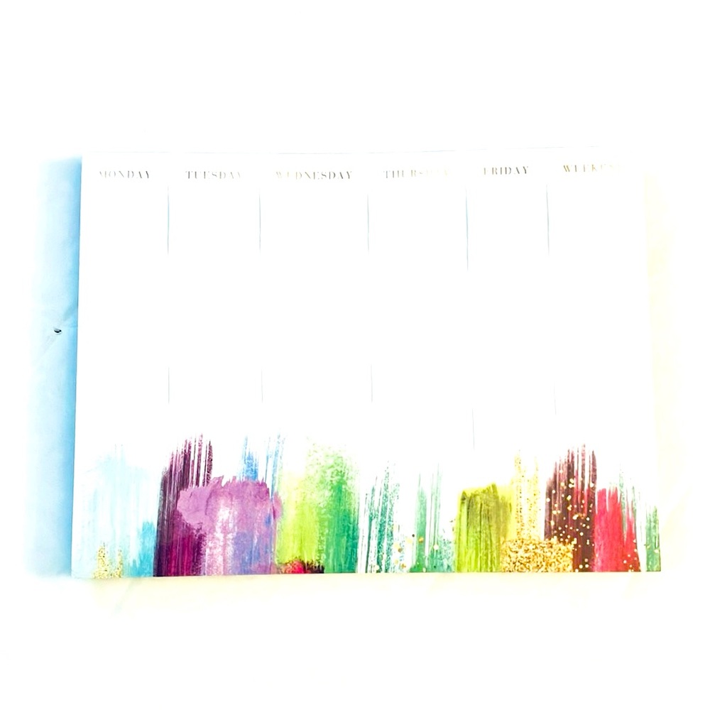 Magnetic Artistic Weekly Scheduling Pad